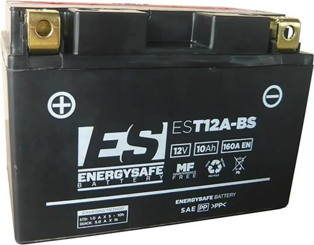 Batterie moto 12V EST12A-BS EnergySafe pour résoudre les pannes de démarrage