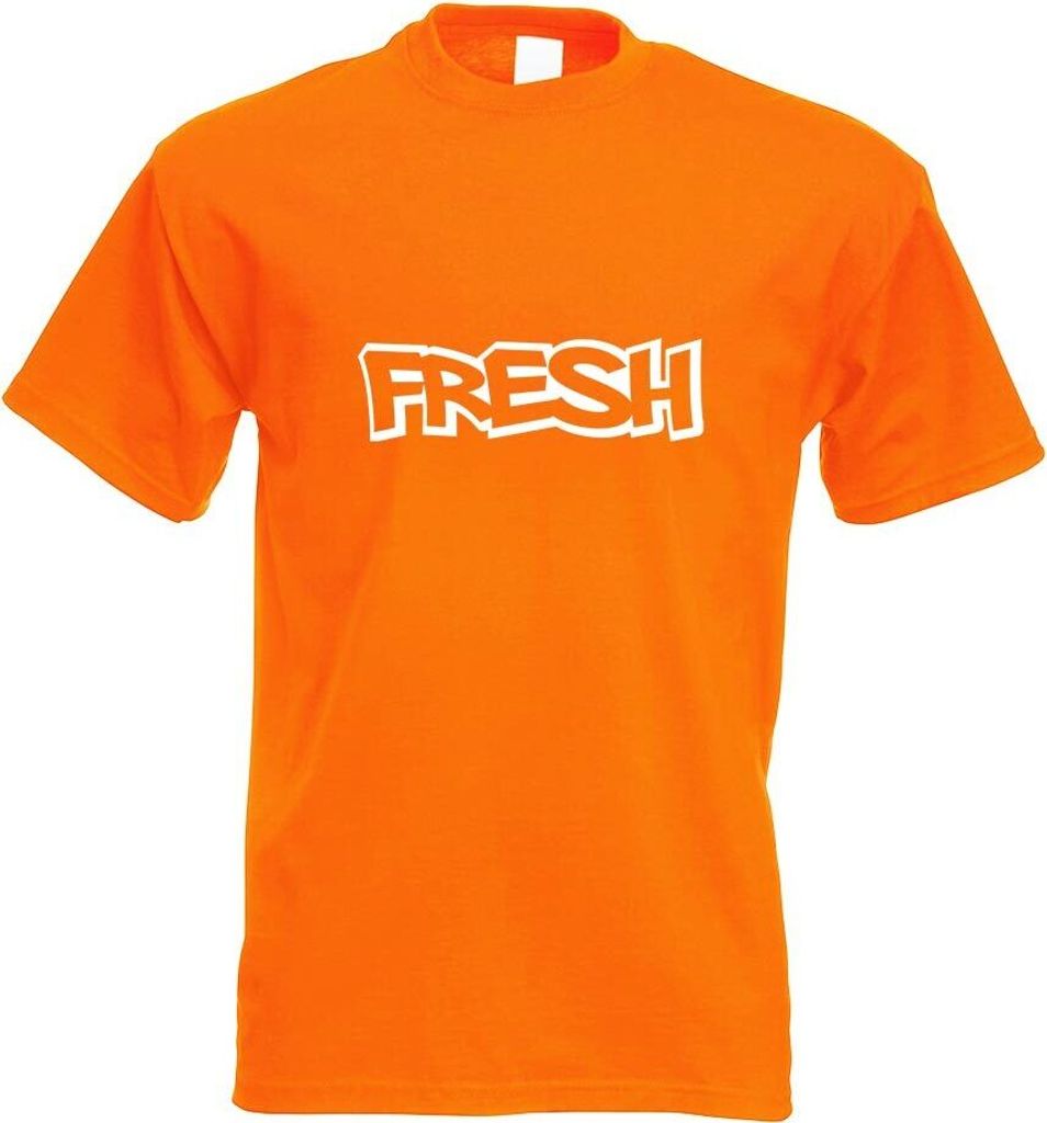 Kiwistar - T-Shirt - orange - Fresh Motiv Bedruckt Funshirt Design Print - mit Motiv Bedruckt - Funshirt Design - Sport - Freizeit - Herren - XXL
