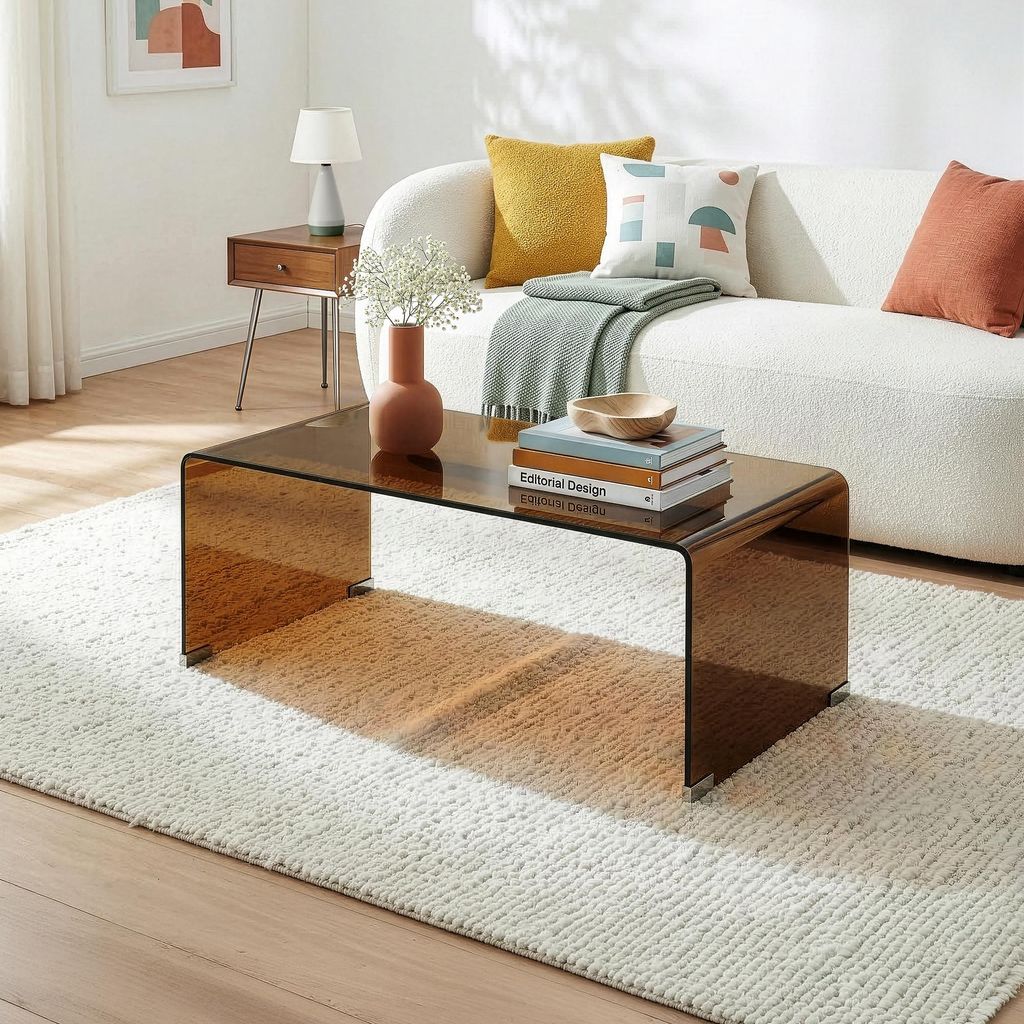 Couchtisch 'Väsas' Glastisch fertig montiert 90 x 45 x 35 Produktbild 