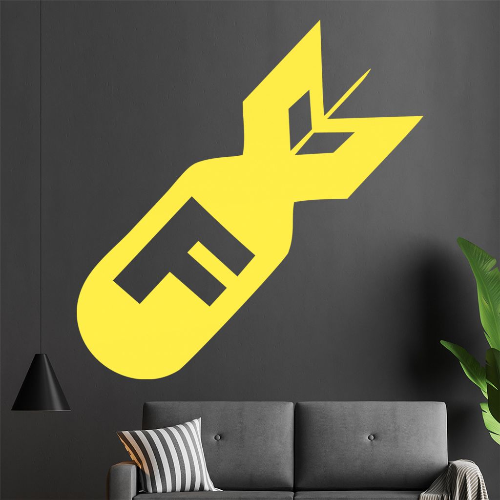 F-Bomb Wandtattoo in 6 Größen - Wandaufkleber Wall Sticker - Dekoration, Küche, Wohnzimmer, Schlafzimmer, Badezimmer