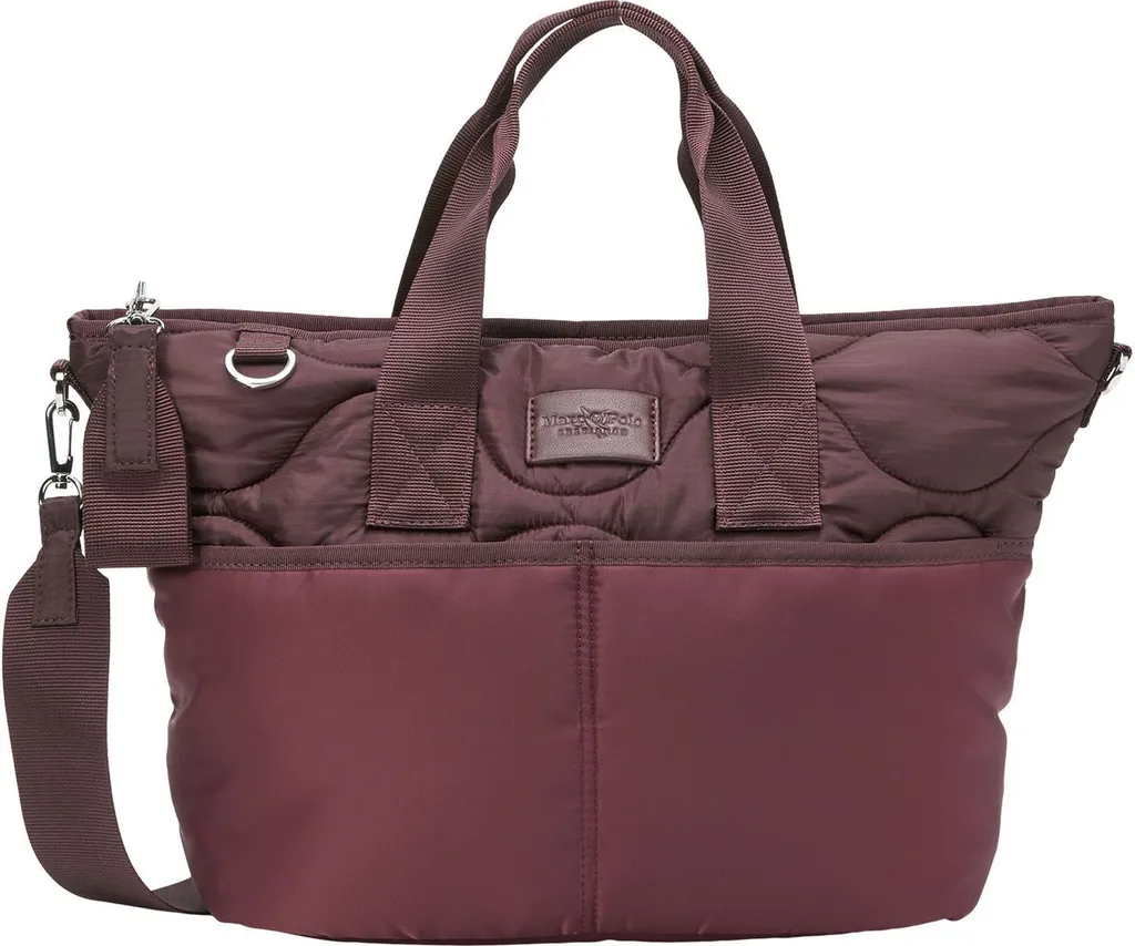 Marc O'Polo Shopper Grapeade: Borsa a Tracolla Viola Scuro Elegante