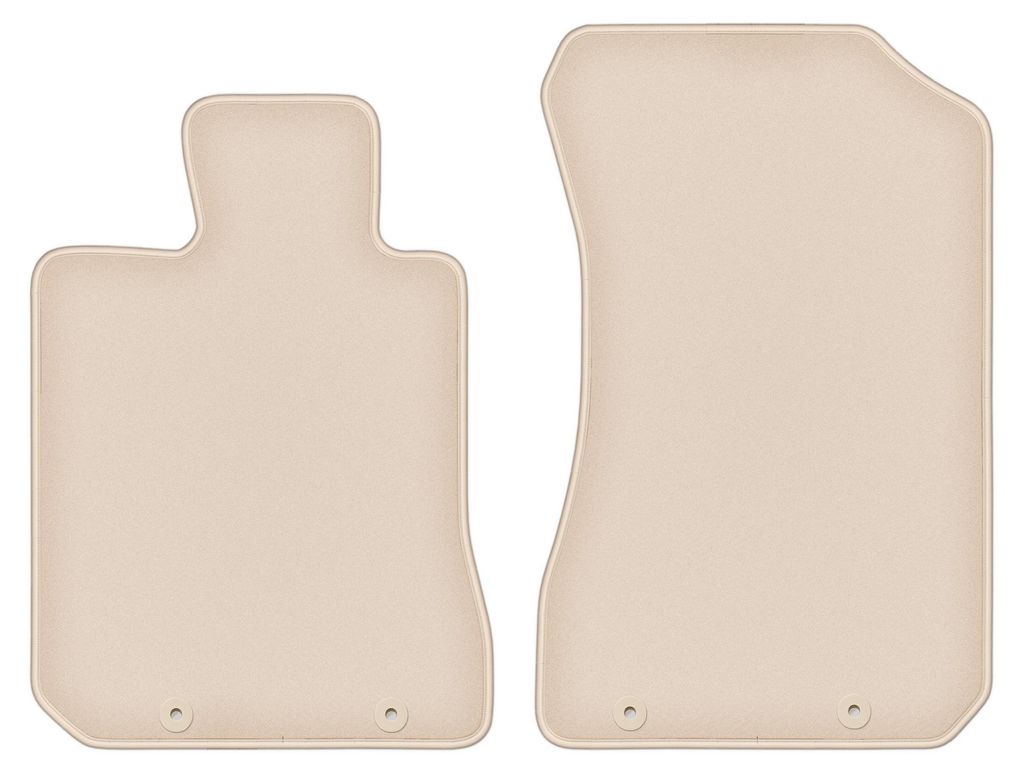 DURBAN Beige Velours-Fußmatten vorne für Honda Legend IV Limousine (2004-2012)