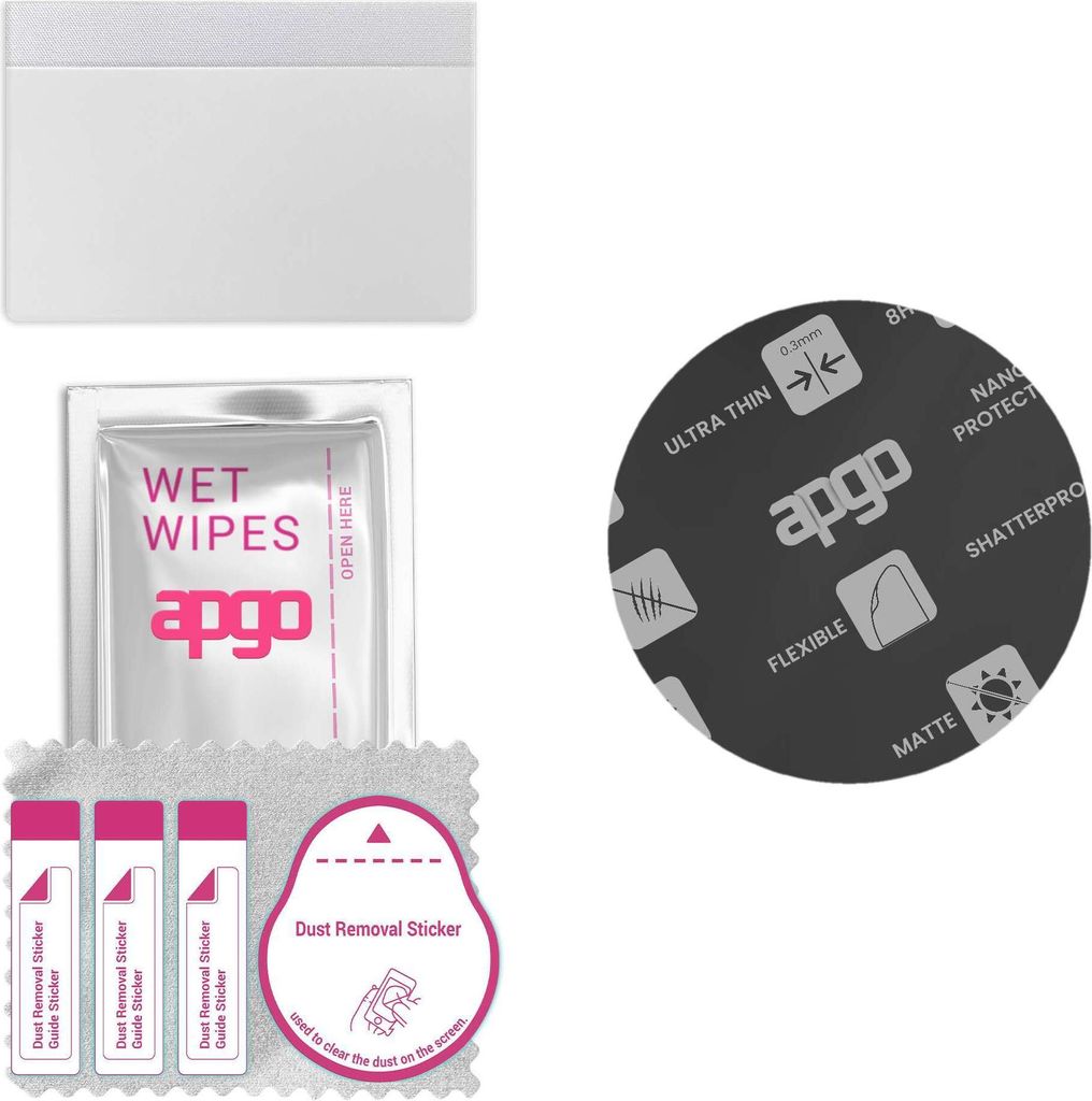 apgo Hybrid Schutzglas, Matt, kompatibel mit ZTE Nubia Flip, Flexible Nano Glass, toller Ersatz für Hartglas, kratzfester Displayschutzglas, Displ...
