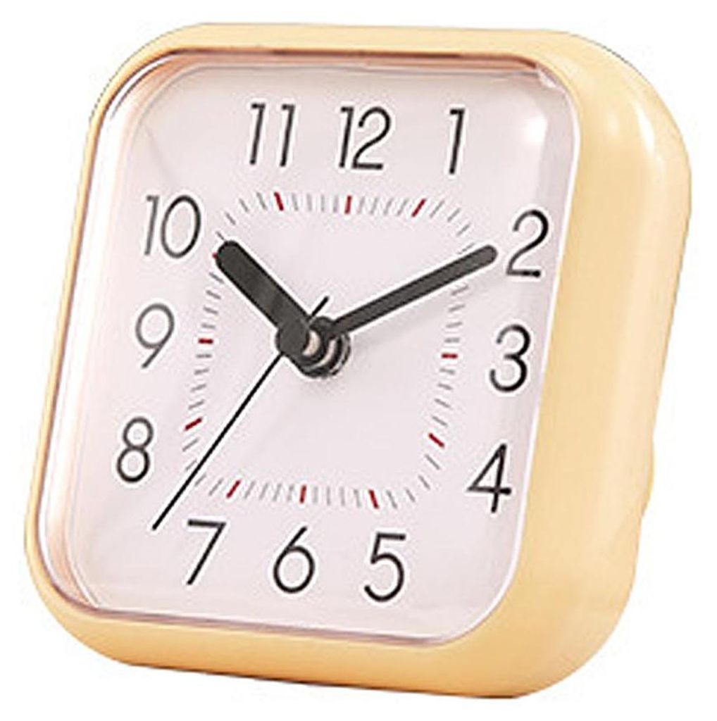 Badezimmeruhr, wasserdicht und beschlagfrei, Wanduhr mit drei Saugnäpfen,yellow