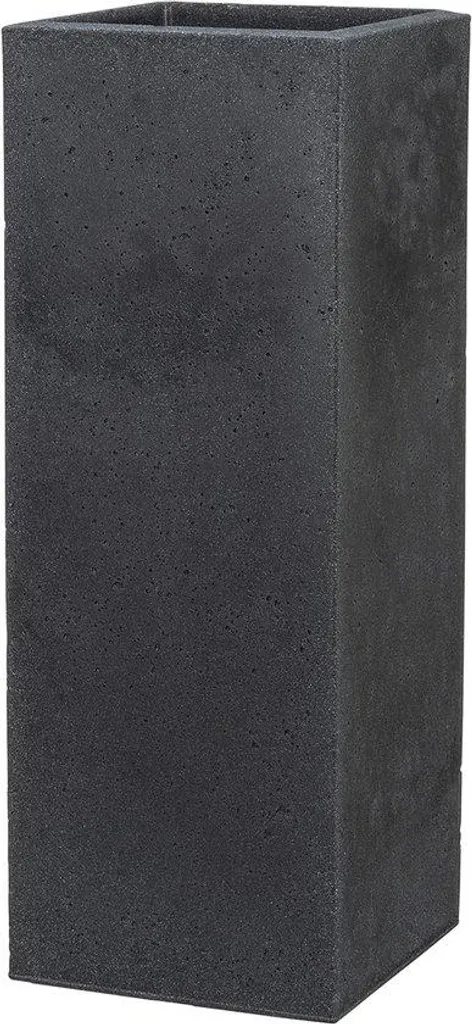 Bac à fleurs haut noir pour terrasse et balcon - Pot plastique 9L 70 cm