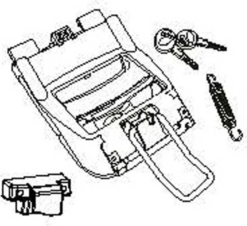 Kit Ricambio Chiusura SHAD D1B47MAR per Bauletto SH47 Moto e Scooter