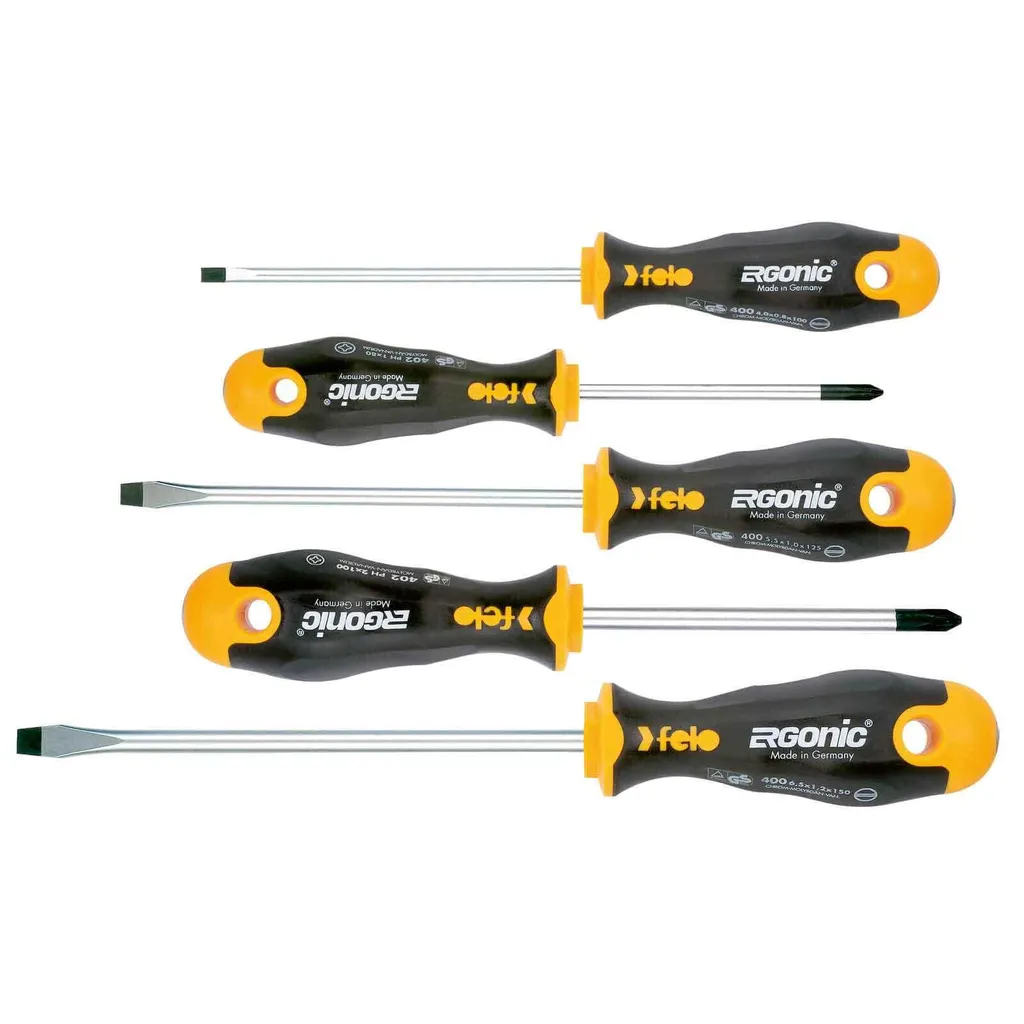 Tournevis anti-choc Felo Ergonic avec manche élastique haute torsion