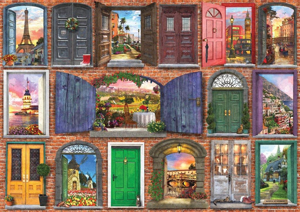 ART PUZZLE Puzzle Doors of Europe 1000 Teile