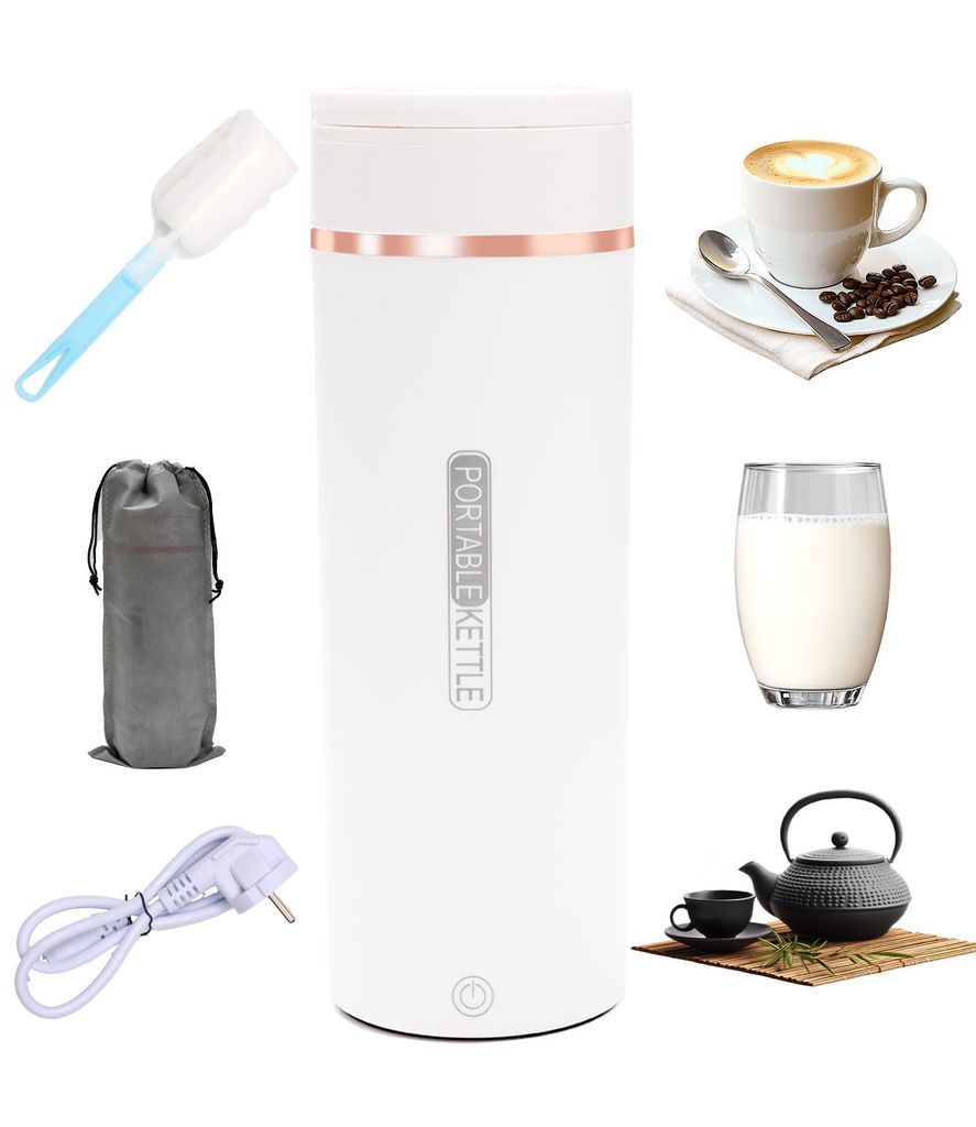 Mini wasserkocher aus Edelstahl 316 mit praktischem Produktbild 