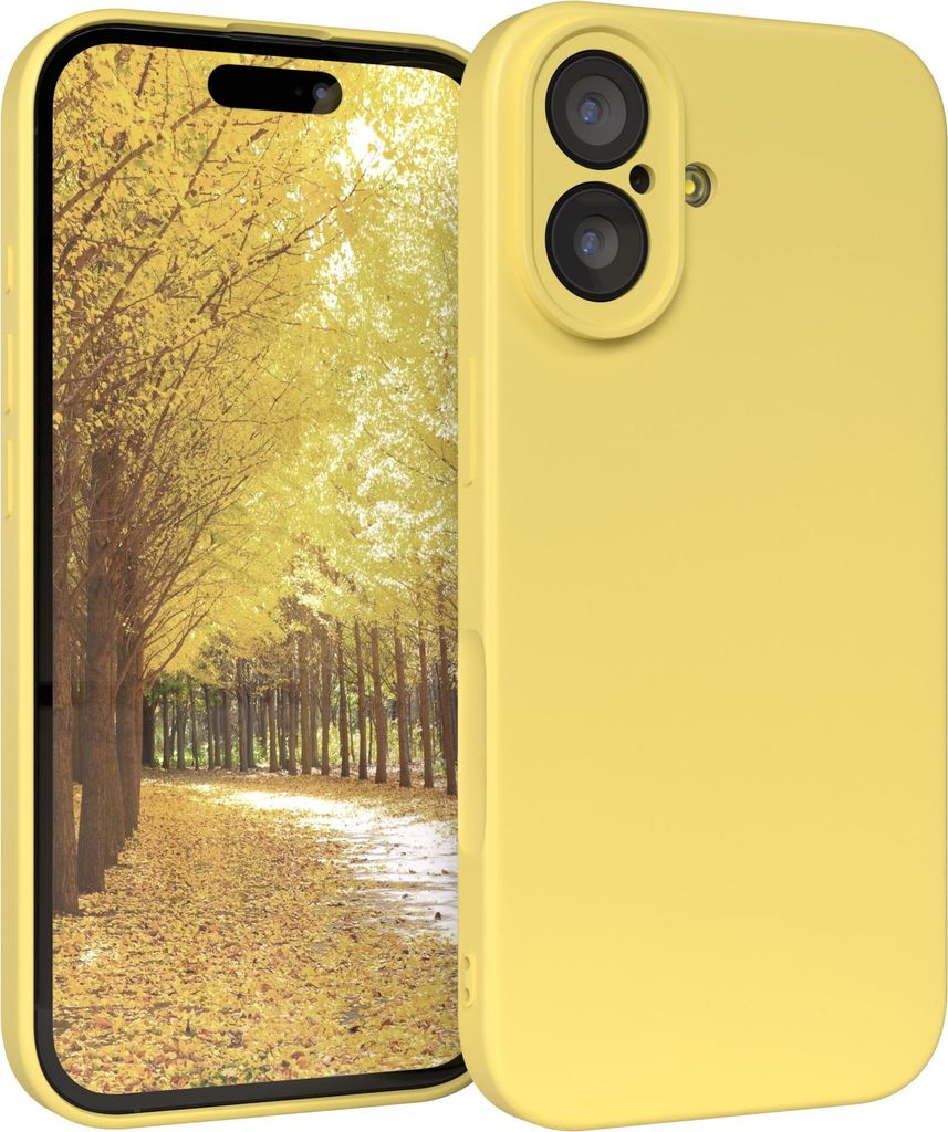 EAZY CASE - TPU Hülle für Apple iPhone 17, TPU Case stoßfeste Handyhülle, weiches Cover mit Kameraschutz, Silikonhülle in Gelb