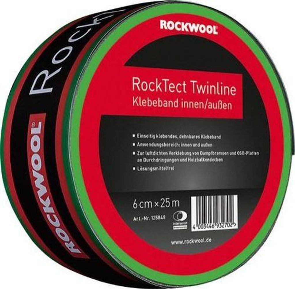 Rockwool Klebeband RockTect Twinline 25 m x 6 cm