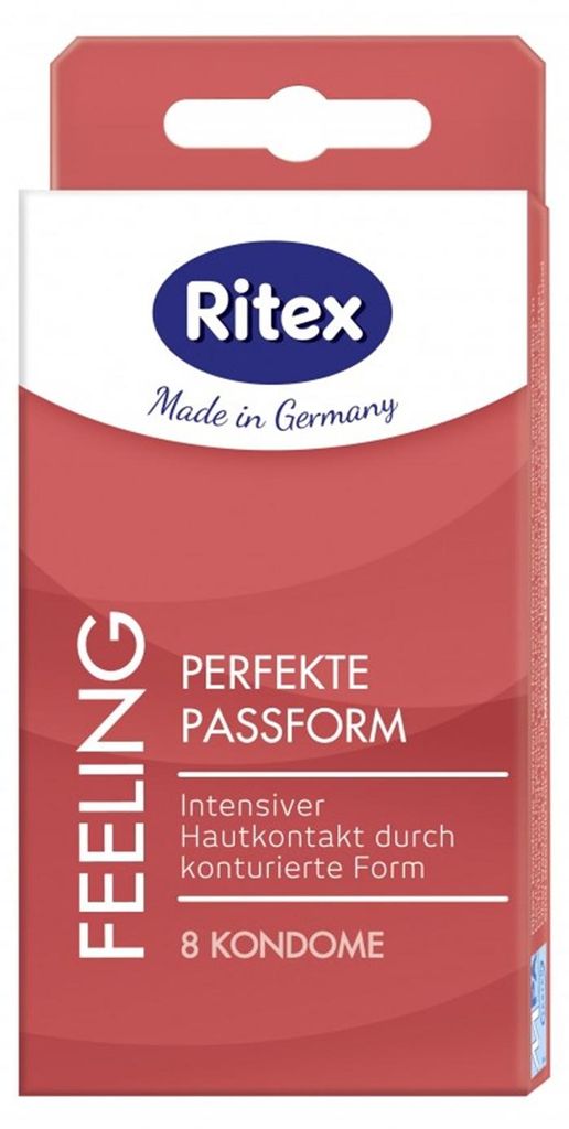 8 Ritex Feeling condooms - contouren vorm - Gemaakt in Productafbeelding 