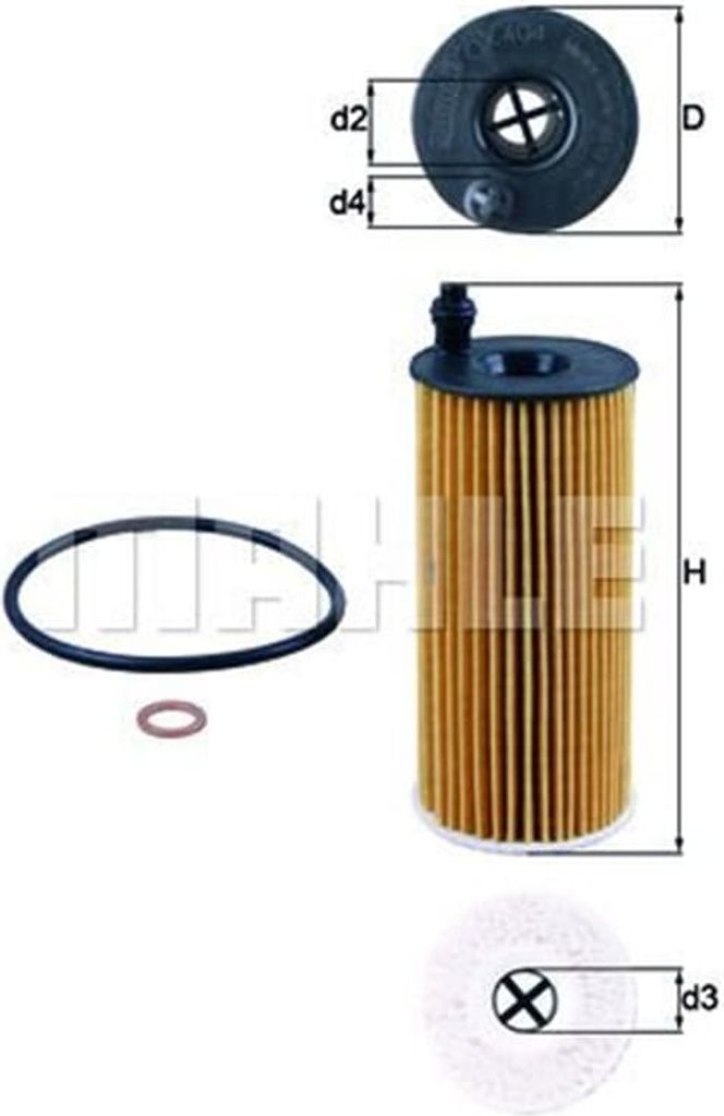 Mahle Ölfilter OX404DECO Produktbild 