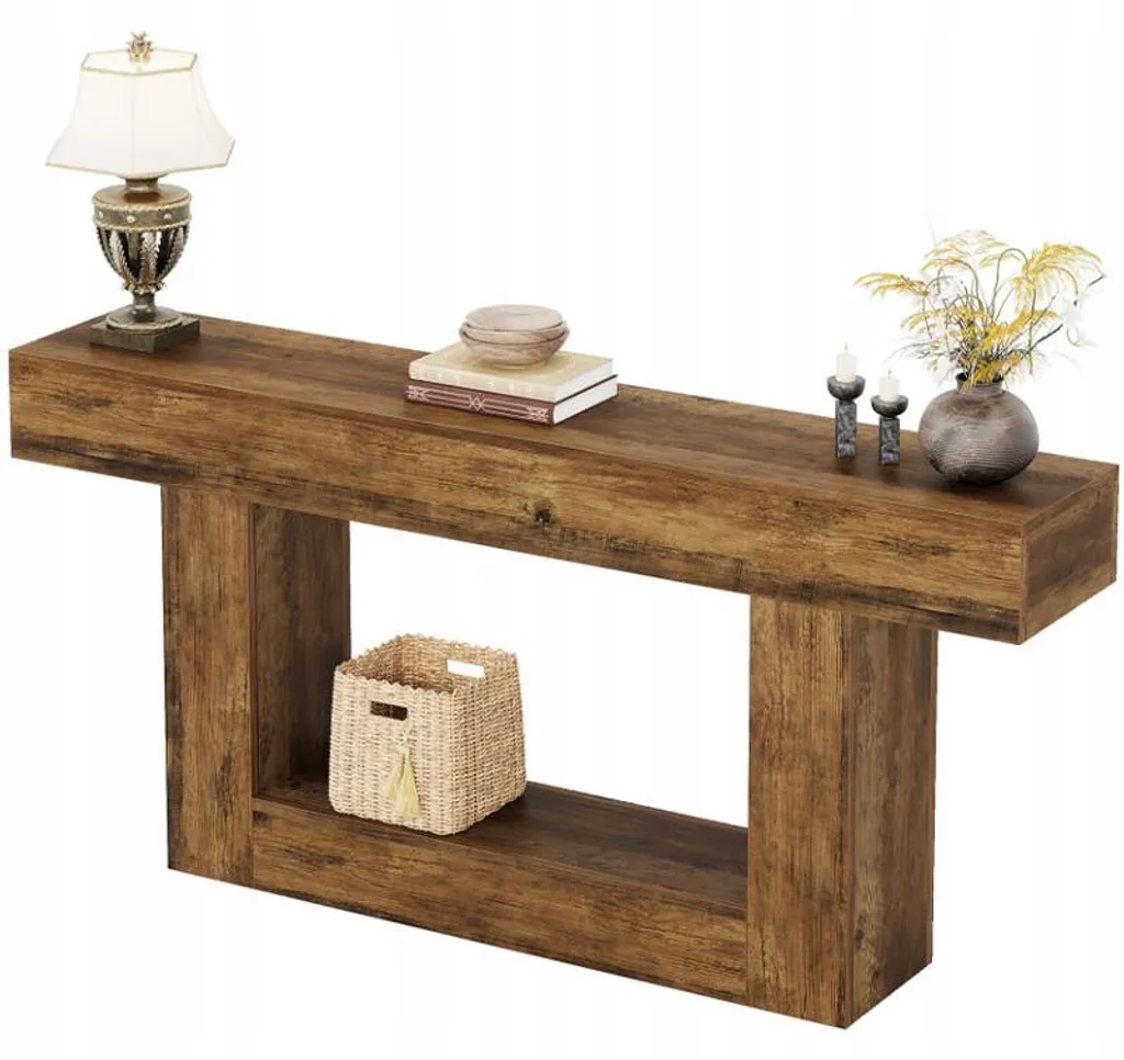 Table basse 160 cm marron HOGA-RY0241 : fini le manque de place au salon