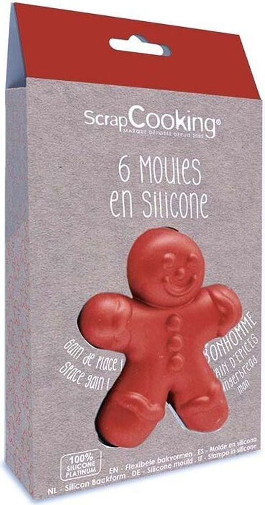 6 Lebkuchenmann Silikonformen