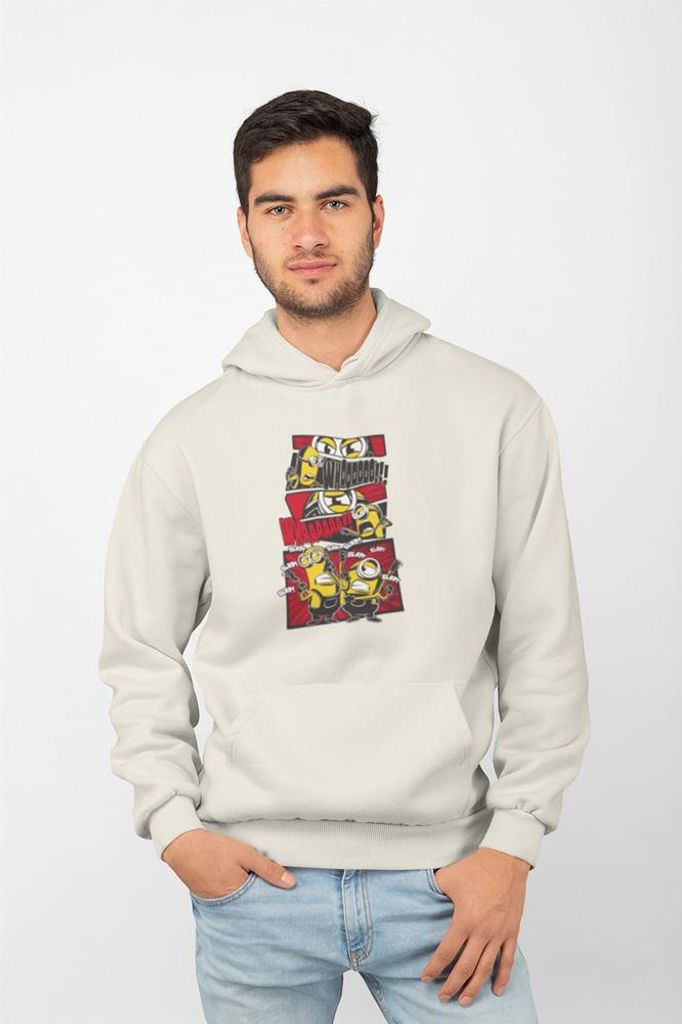 D&B Uni Hoodie MO00034 Minions Creme-Größe XL