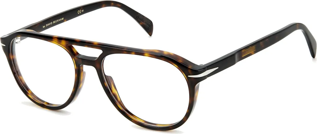 Monture optique homme David Beckham DB 7087 style rétro chic taille 54