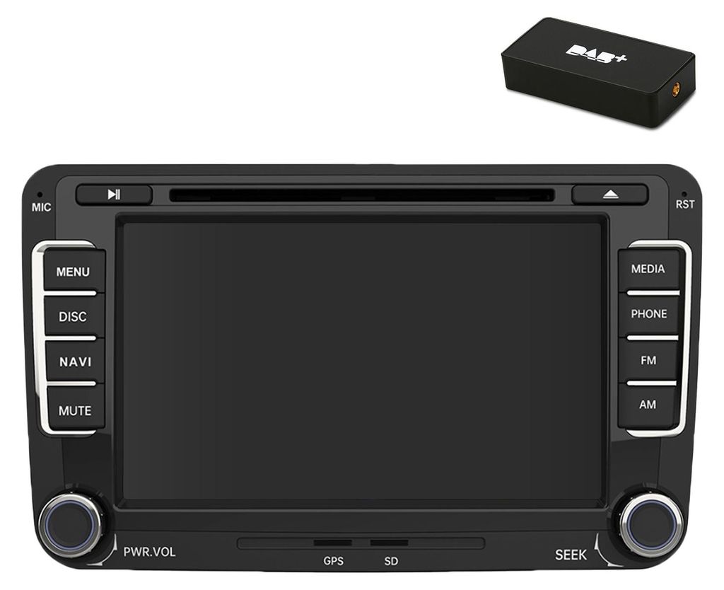 Autoradio avec GPS, lecteur DVD et DAB+ pour Golf Image du produit 