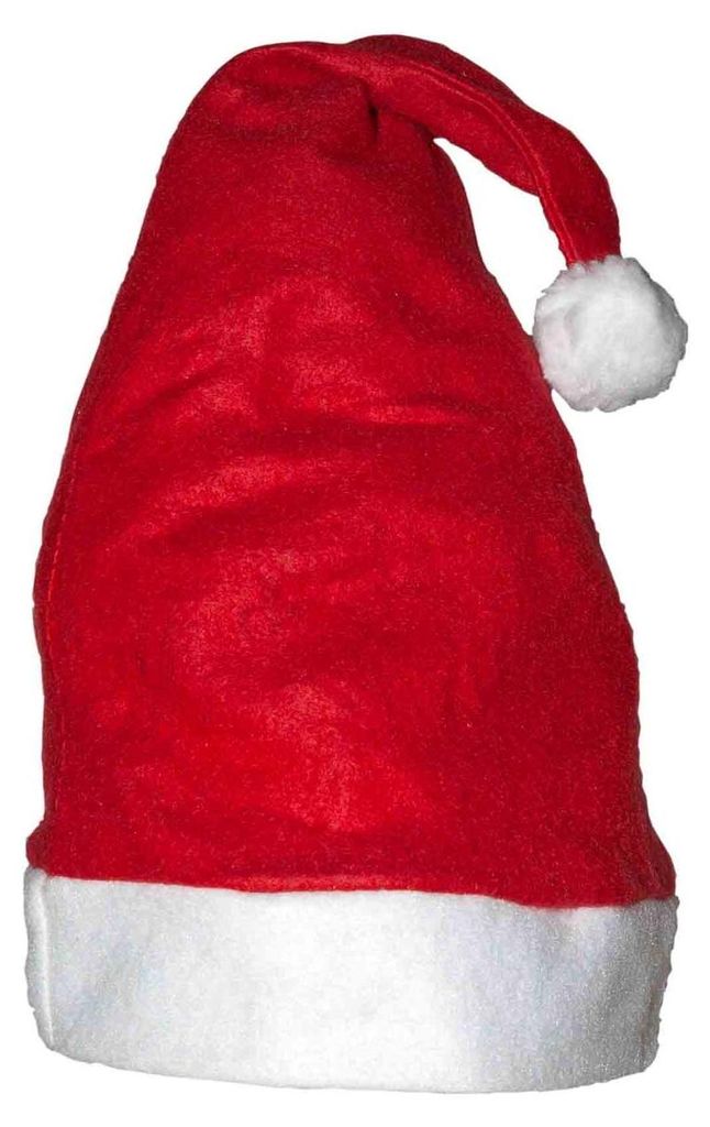 Rote Weihnachtsmütze mit weichem Flauschball, 43 cm, 1 Produktbild 