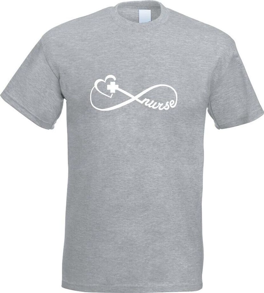 Kiwistar - T-Shirt - Graumeliert - Krankenschwester - Nurse Herren Funshirt Bedruckt Design Sprüche Spruch Motive - mit Motiv Bedruckt - Funshirt ...