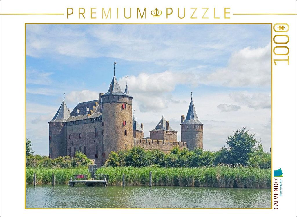 CALVENDO Puzzle Rijksmuseum Muiderslot | 1000 Teile Lege-Größe 64x48cm Foto-Puzzle für glückliche Stunden