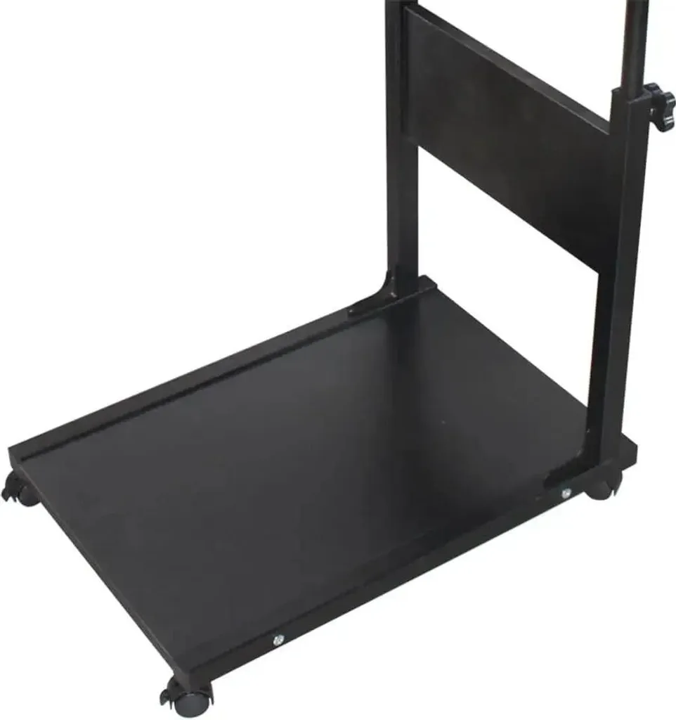 Table de service mobile réglable avec structure métallique robuste