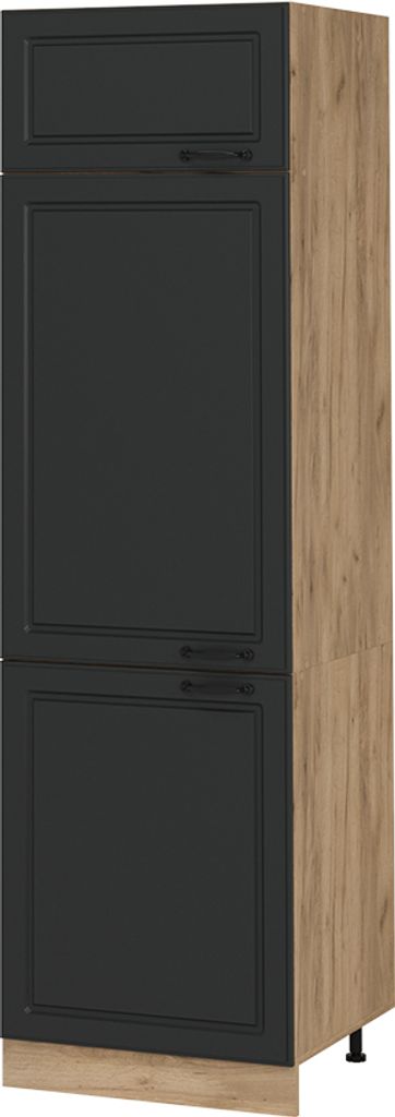 Kühlumbauschrank Vicco R-Line Anthrazit Landhaus 60 cm, Model 53915