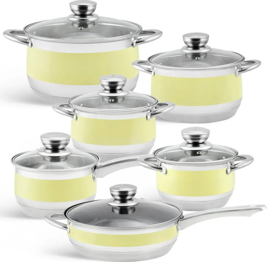 Set Pentole Acciaio Inox Edenberg 2 Pezzi Induzione Gas Offerta