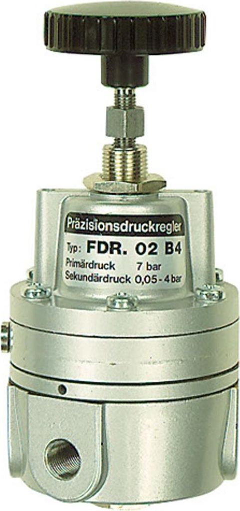 Riegler Präzisionsdruckregler ohne Mano, G 1/4, Regelbereich 0,05 - 2 bar