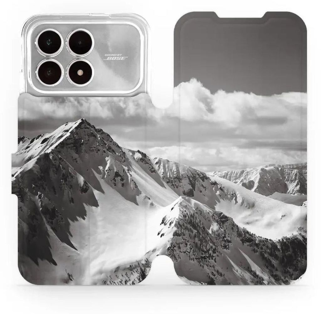 Handyhülle mit klappe für Xiaomi POCO F8 Pro, Mobiwear Book, Berggipfel