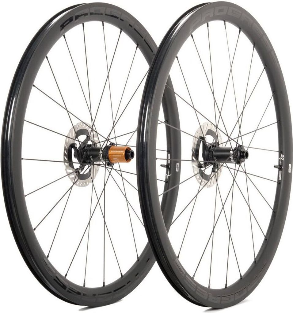 Progress Aero Disc Tubular Rennrad Laufradsatz Schwarz 12 x 100 / 12 x 142 mm / Shimano/Sram HG Schwarz 12 x 100 / 12 x 142 mm