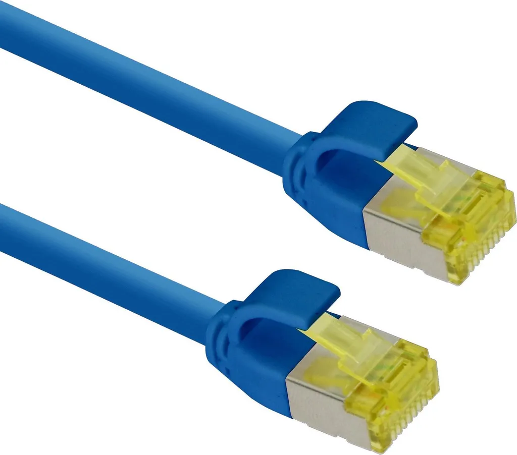 Cavo Rete Helos Cat 6A 10mt Sottile Blu 333086 | Connettività Pro