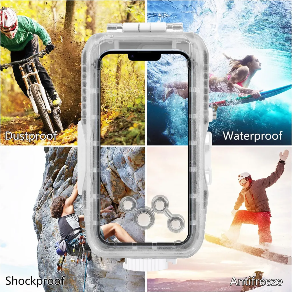 Protégez votre iPhone sous l'eau : Coque Étanche 40m Anti-Pression