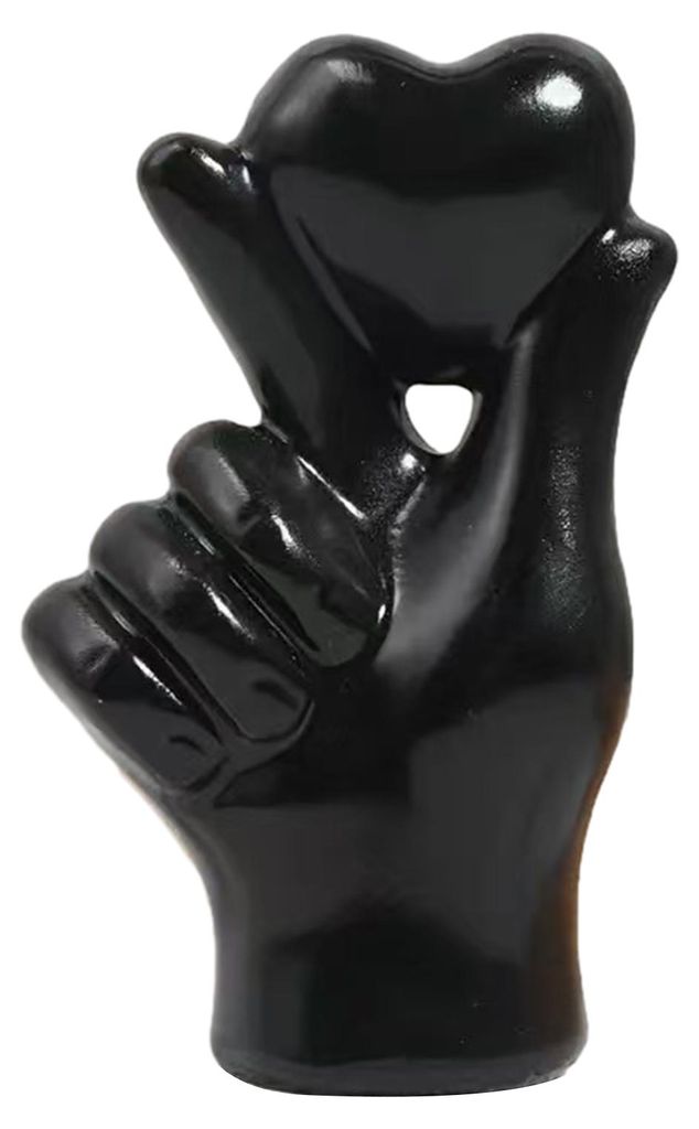 Valentinstag-Herz-Handornament, herzförmige Geste, Harzstatue, Skulptur, Heim-, Büro-, Hochzeits- und Partydekoration, romantische Dekoration