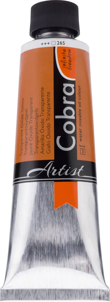 Peinture à l'huile diluable à l'eau Cobra Artist Jaune Oxyde 150 ml 265