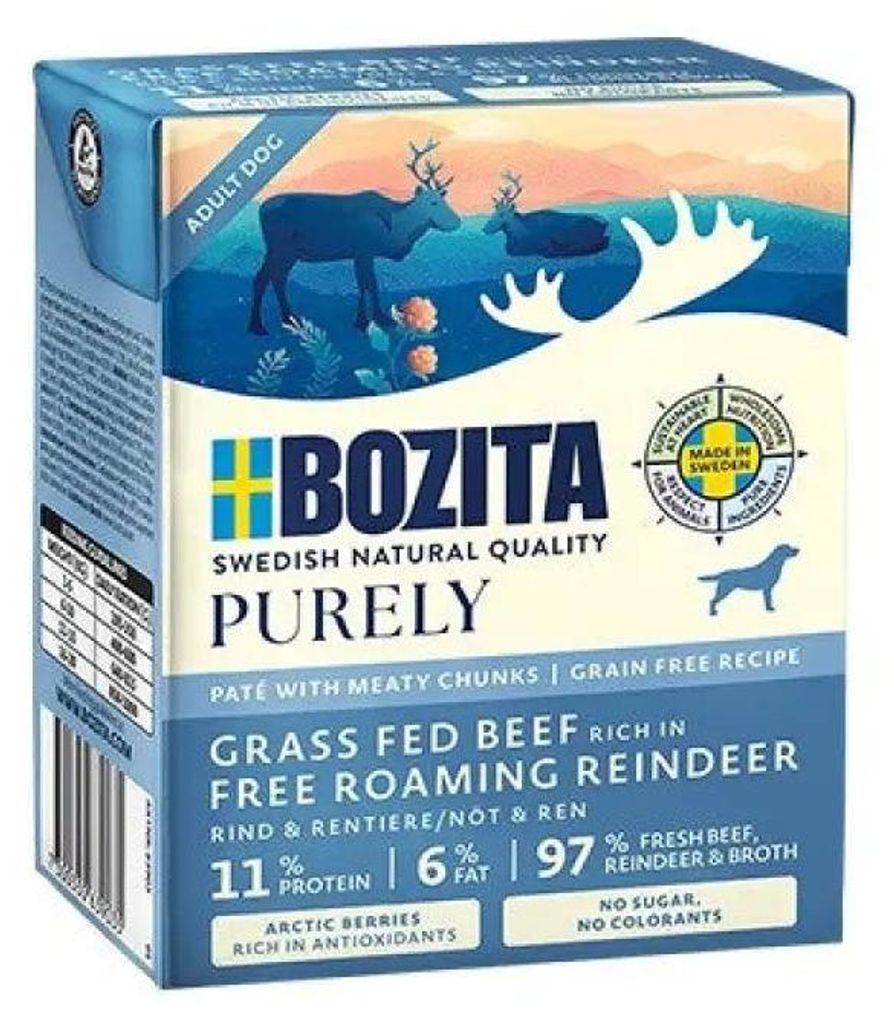 BOZITA Purely Paté Duoprotein Bœuf et Chevreuil - Image du produit 