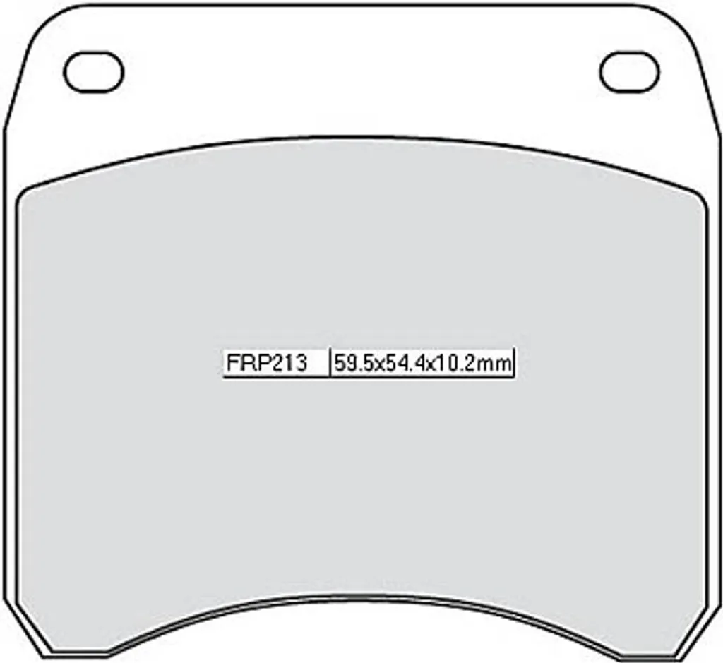 FERODO FRP 213 Platinum : Plaquette de frein avec technologie anti-bruit