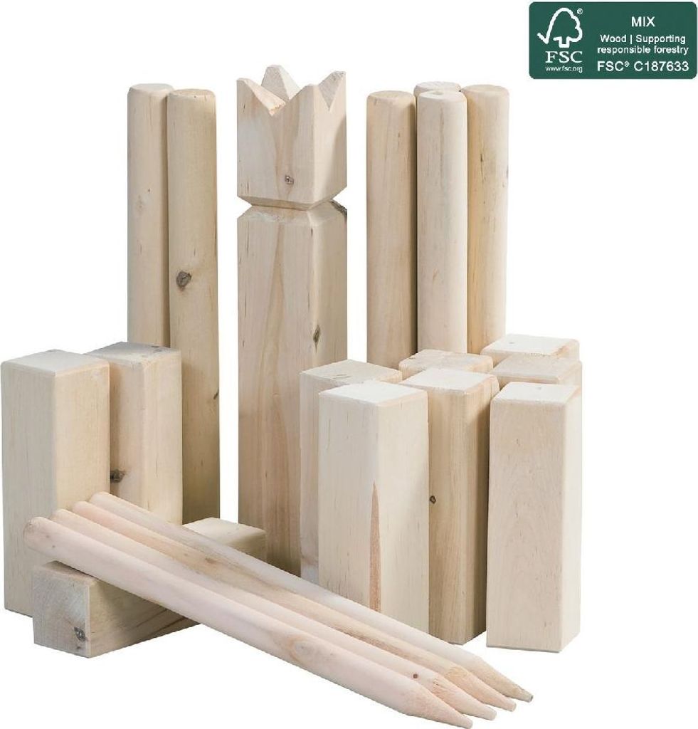 Outdoor Play Kubb Game inklusive Tragetas Spielset, 5 Jahr(e)
