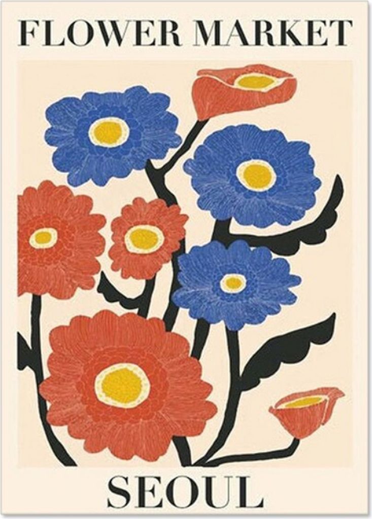 TPFLiving Kunstdruck LW-1201 (OHNE RAHMEN) Poster - Leinwand - Wandbild - Hochauflösender Giclée-Druck, langlebig und hochwertig - Blumen, Floral...