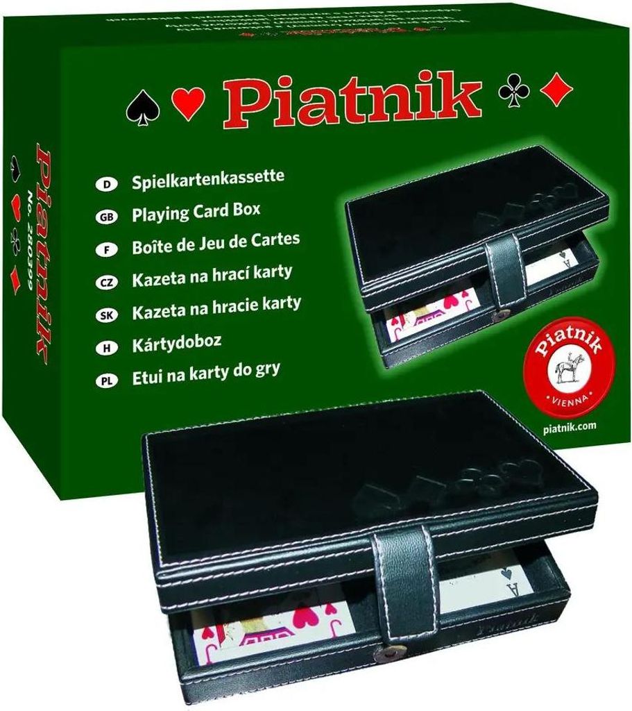Cartes à jouer Piatnik 2 jeux lux dans une boîte en Image du produit 