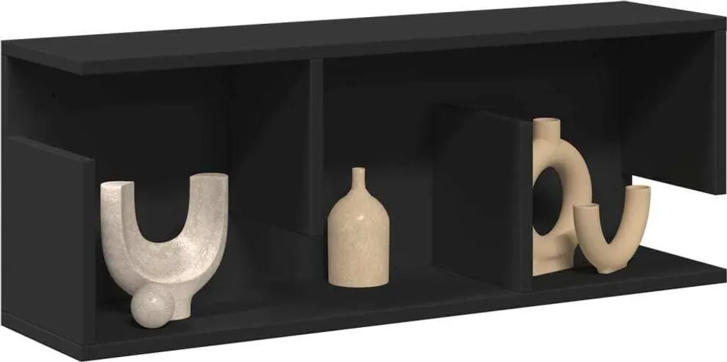 Maison Exclusive - Armadio a muro 80x20x30 cm Nero Materiale ligneo