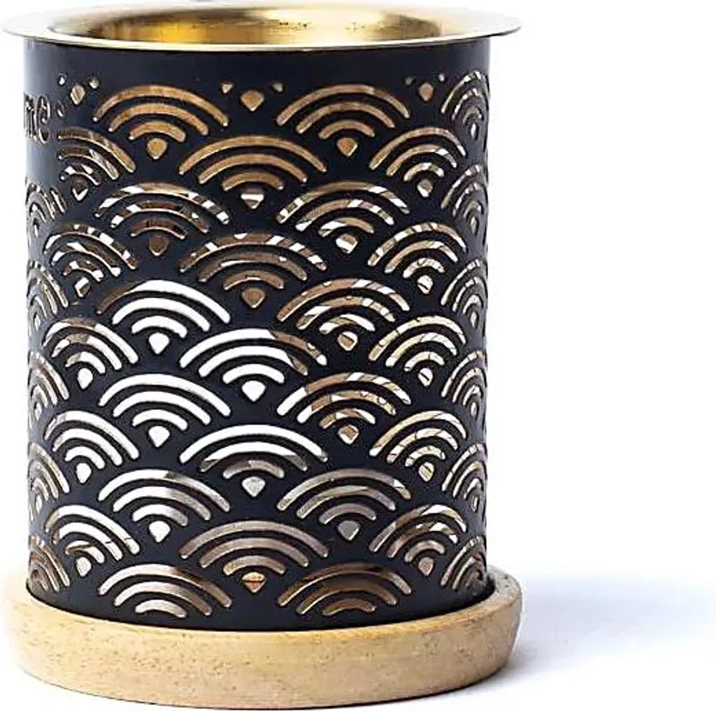 Brûleur à huile design coloré Aromafume arc-en-ciel - Lot de 2 supports