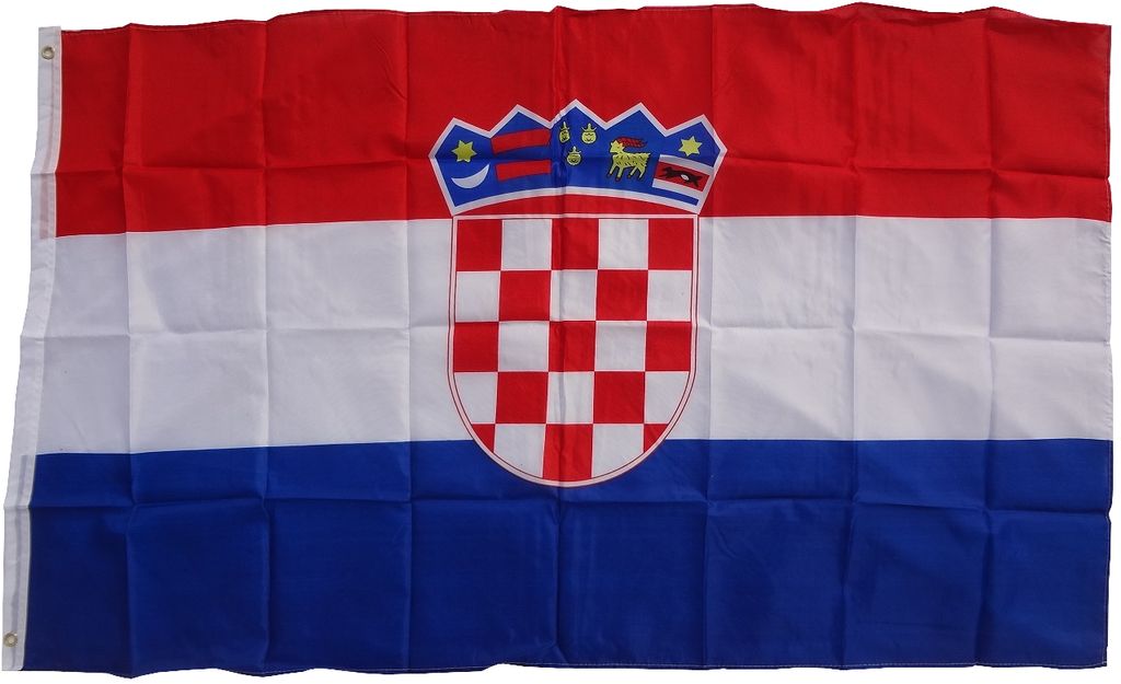 Autoflagge Kroatien 2 x Autofahne 