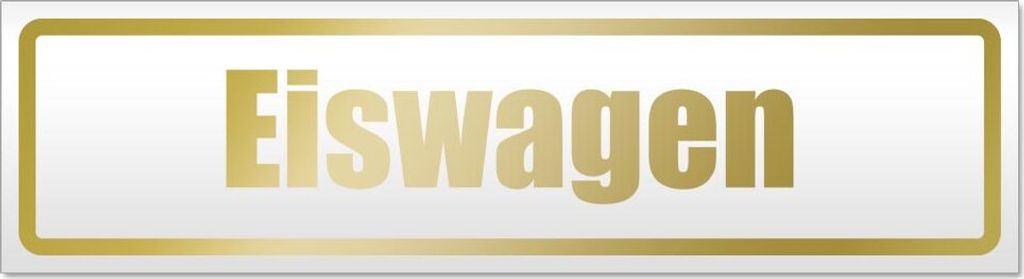 Eiswagen Magnetschild Schild magnetisch