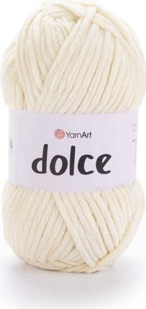 YarnArt Dolce Garn, 100% Polyester, Farbe hellgelb 783, Produktbild 