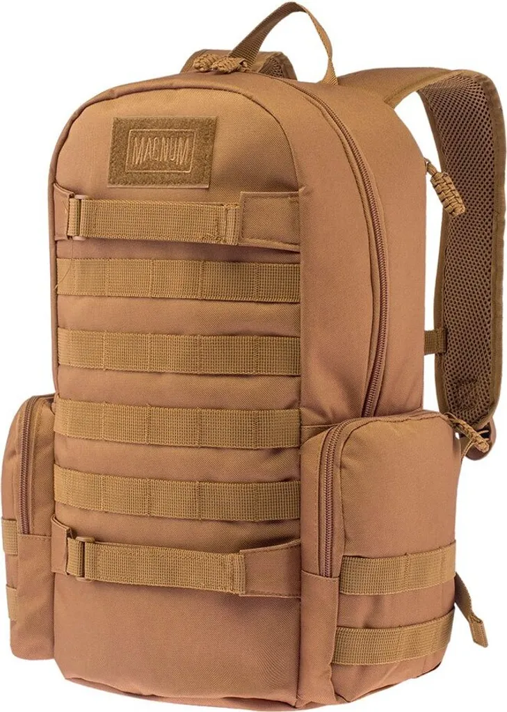 Sac à dos 25L Magnum Wildcat Marron avec système MOLLE et dos aéré