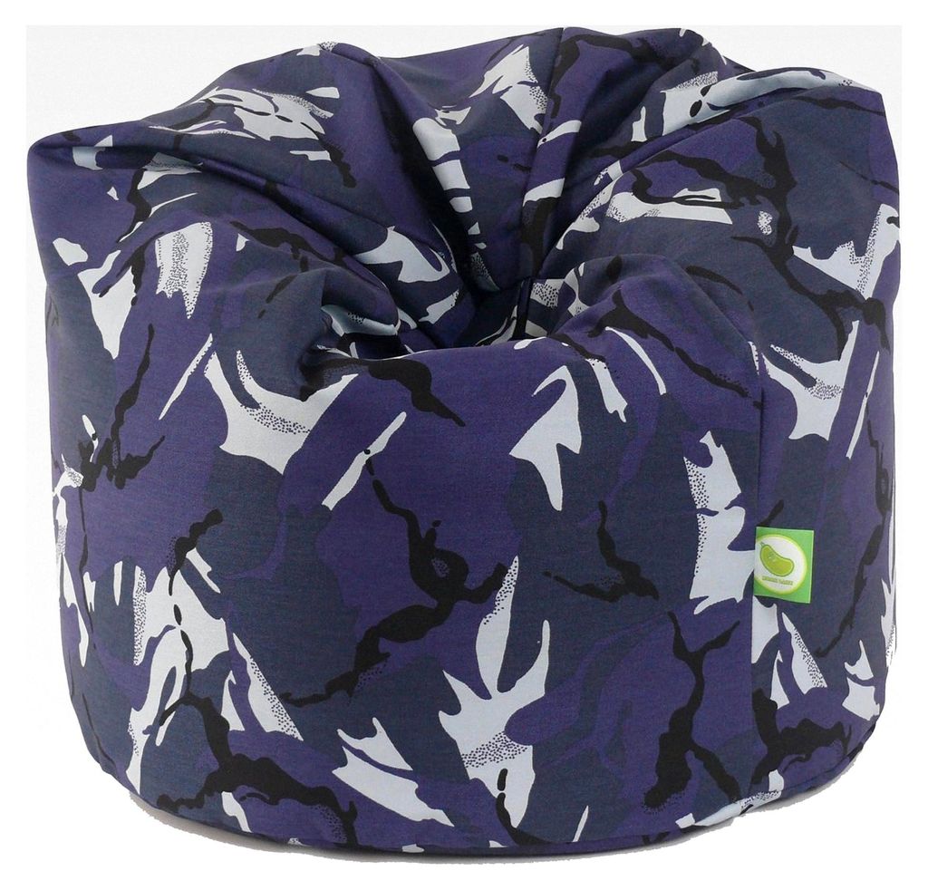 BeanLazy Sitzsack aus Baumwolle in Camouflage für Erwachsene