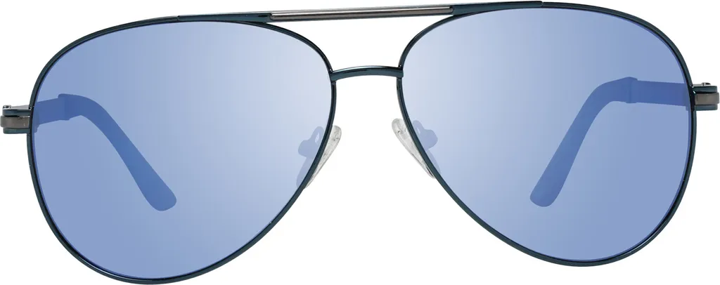 Guess GF0173 90X 61 Occhiali Sole Uomo Metallo Blu Specchiato - 3