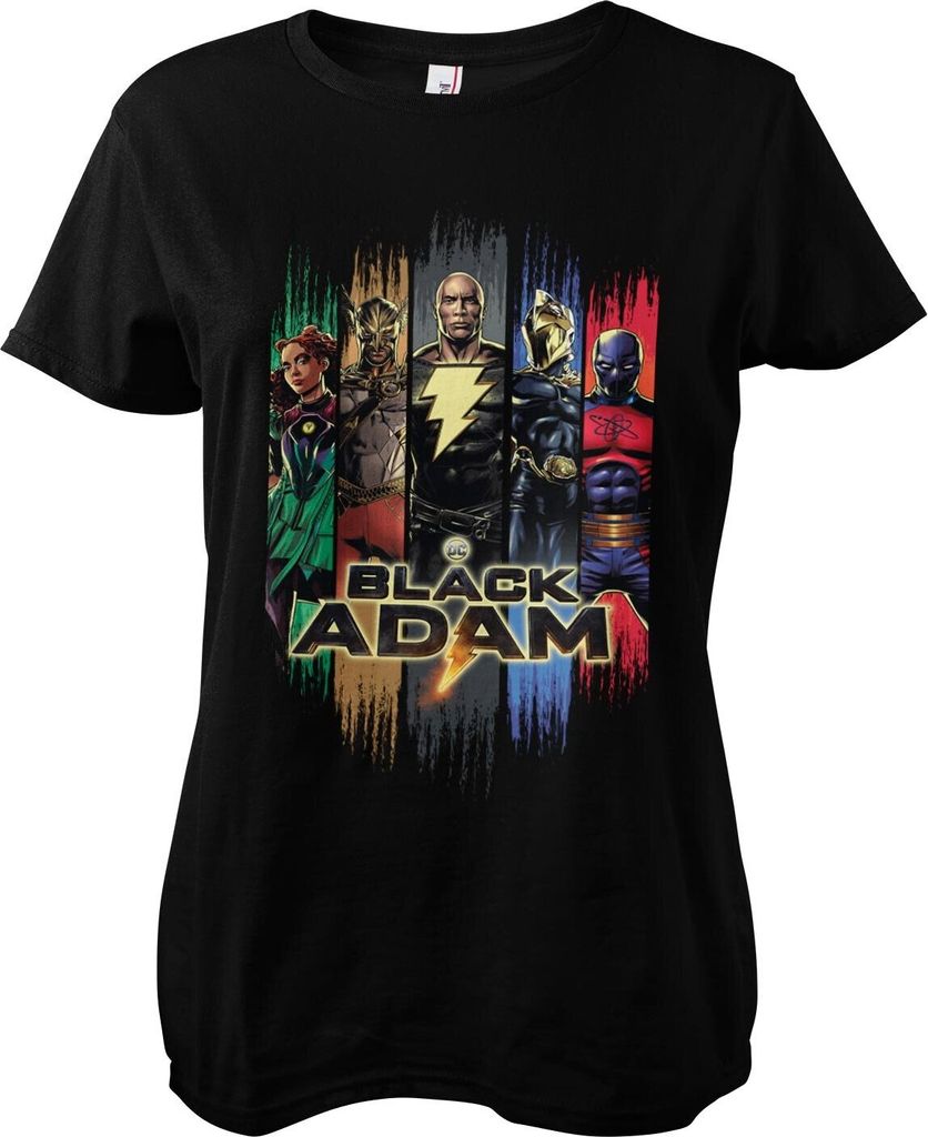 Black Adam Characters Girly Tee - XX-Large - Black