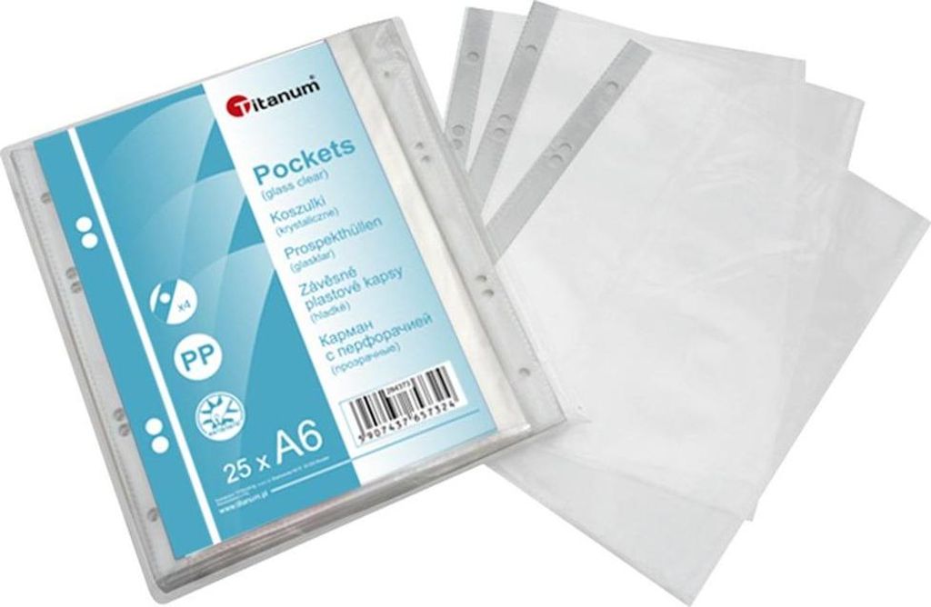 T-Shirt Wickel A6 Kristall 40mic 25 Stück Titanum